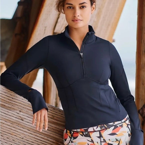 New Free People Movement Run The Course Half Zip, size XS. - Picture 1 of 8